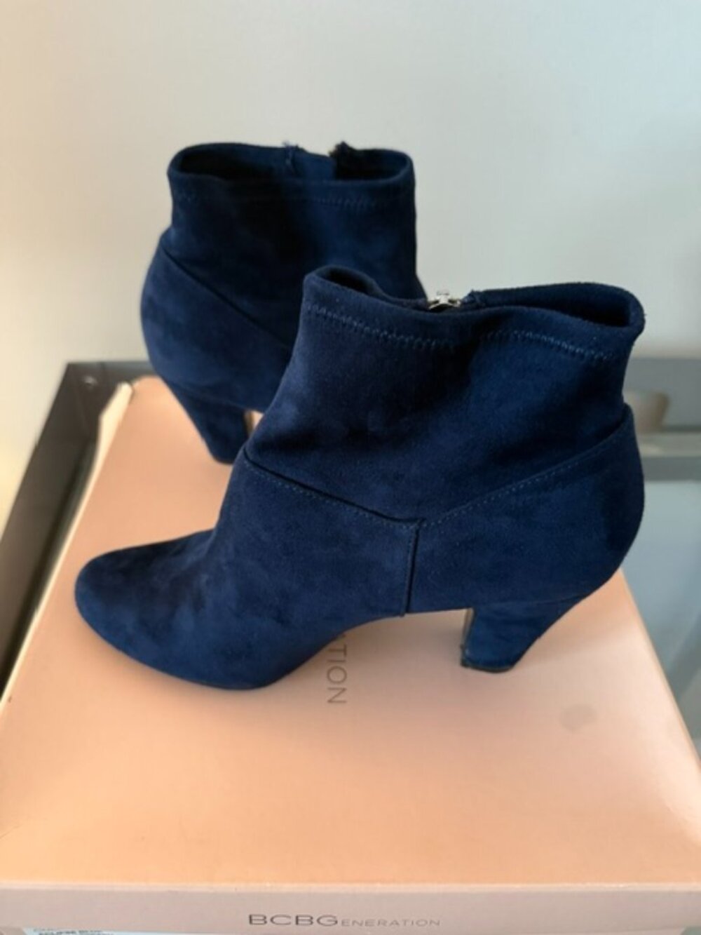 BCBGeneration Women's Size 7 Blue Suede Bootie